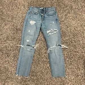 Grlfend Karolina raw hem crop Jean size 25